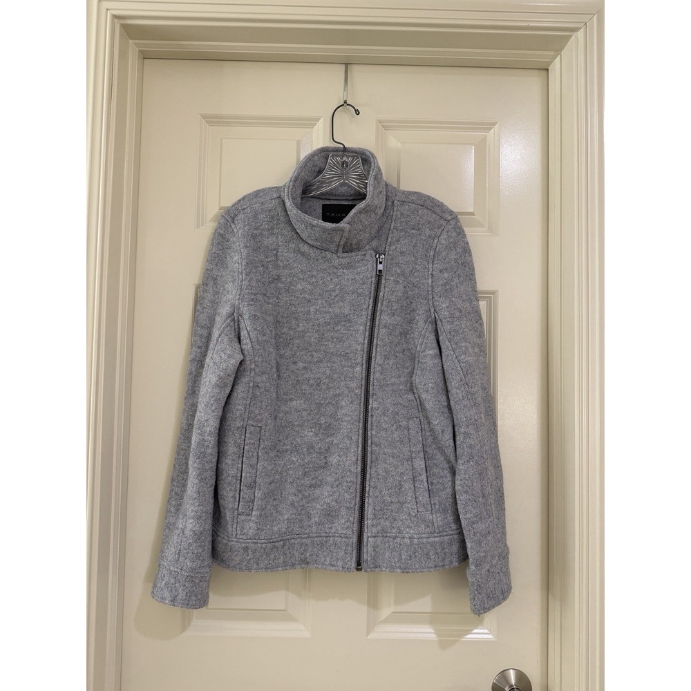 tahari women wool blend blazer jacket size L